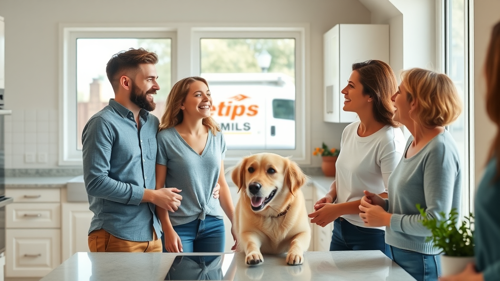 Family enjoying clean kitchen thanks to reliable septic services and maintenance